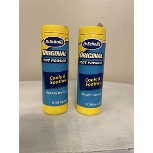 2x Dr. Scholls Original Foot Powder W/ TALC - 3 oz   Soothing